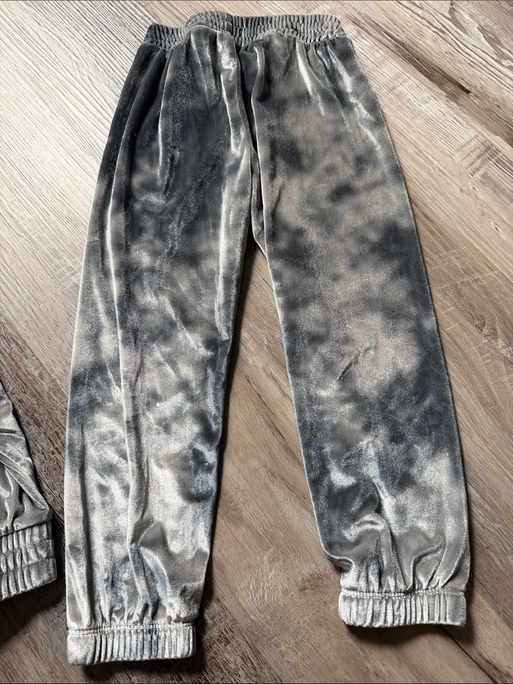 Nike Kids Velour Hoodie & Joggers Set - Gray Tie-Dye